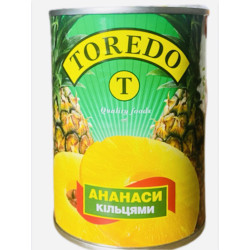АНАНАСИ КІЛЬЦЯМИ 565г