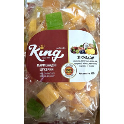 Мармеладні цукерки КУБИКИ МІКС 500 г King