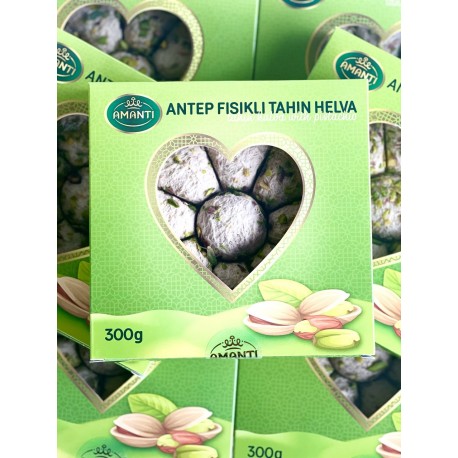 ХАЛВА ТАХІННА з фісташками 300г